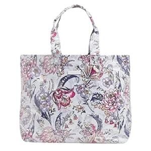 NEW Vera Bradley City Shopper Tote Bag  Hummingbird Park Purple Waterproof